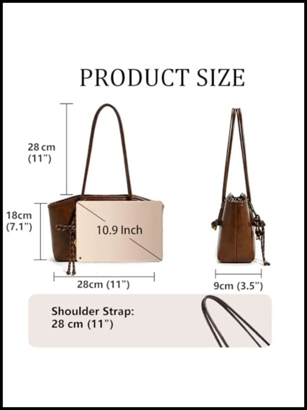 Vintage Hobo Purse Top Handle Shoulder Bag PU Leather Tote